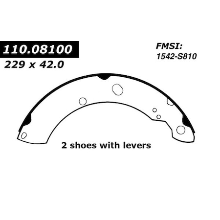 Centric Brake Shoes,111.08100